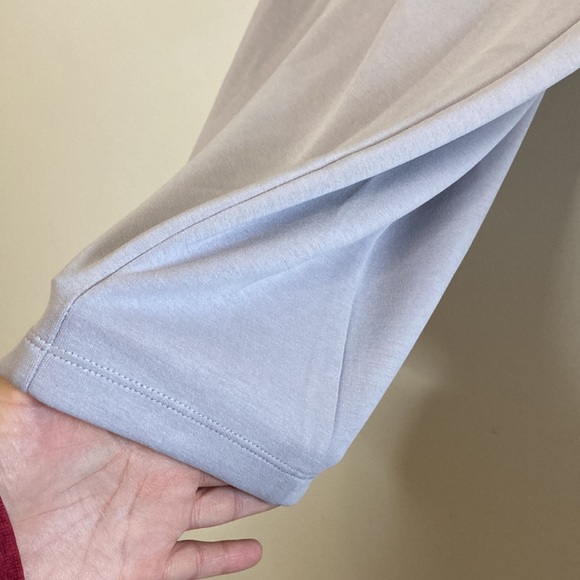 Athleta Dress Womens Small Light Purple Gray Seasoft Long Sleeve Short V Neck - Picture 7 of 12